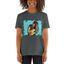 Mascochula camiseta mujer personalizada graffiti con tu mascota gris oscuro, , large indicador imagen numero 3