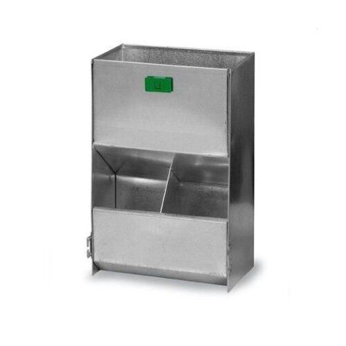 Comedero Gaun para conejos 2 huecos color metal