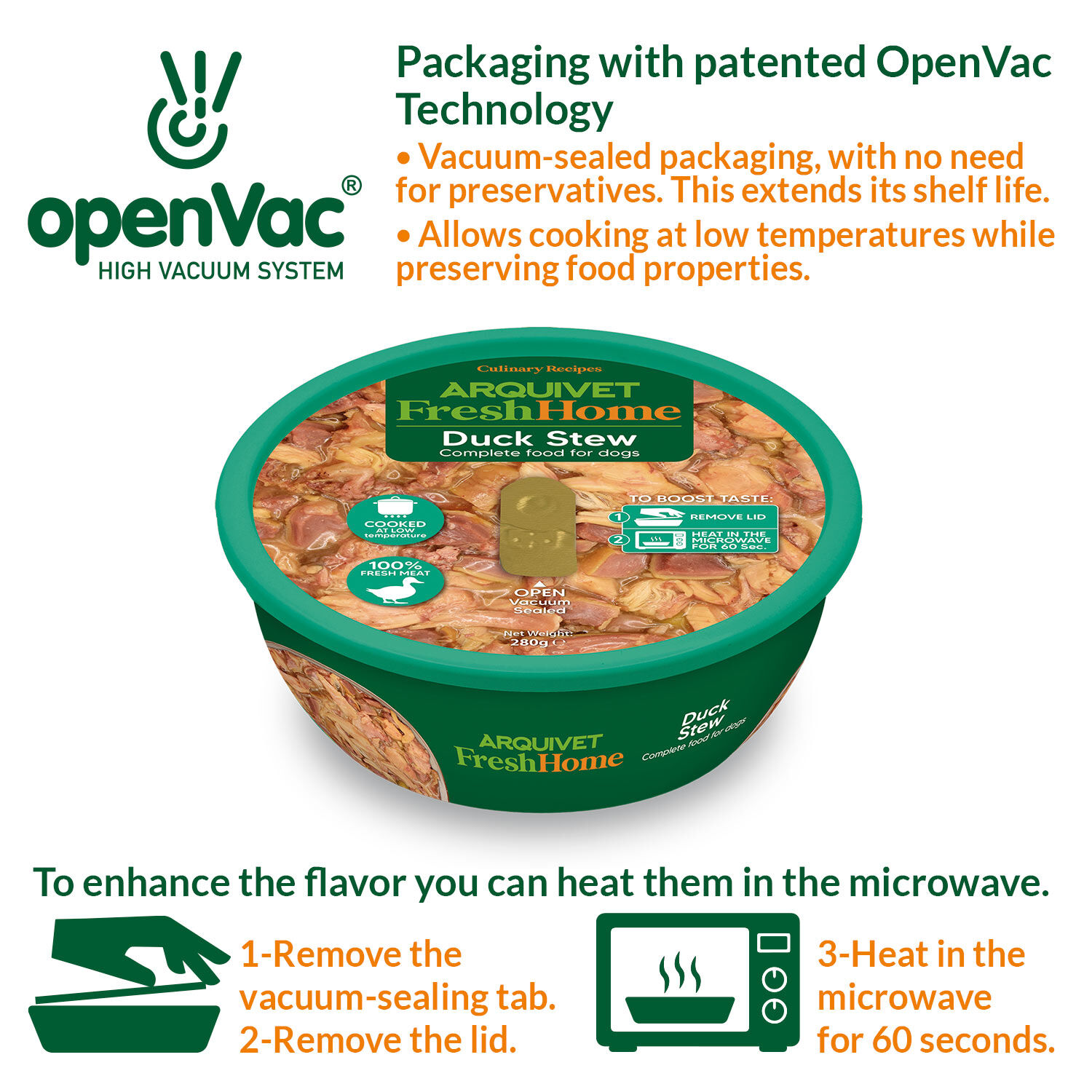 PACK 9 unidades Fresh Home Duck Stew 280g thumbnail