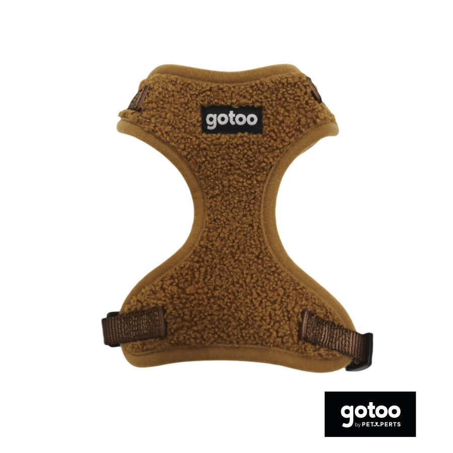 Gotoo Arnés ajustable teddy marrón para perros thumbnail
