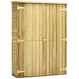 VidaXL Caseta de herramientas de madera para jardín