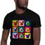 Mascochula camiseta hombre warhol personalizada con tu mascota negro, , large indicador imagen numero 1
