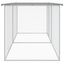 vidaXL Gallinero con techo acero galvanizado gris claro 1003x98x90 cm, , large indicador imagen numero 15