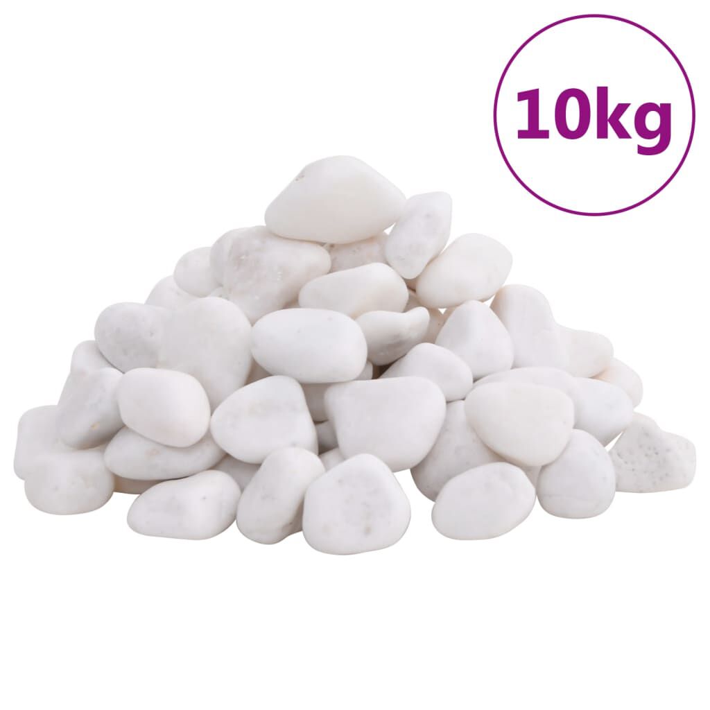 vidaXL Guijarros pulidos blancos 10 kg 2-5 cm, , large Imagen numero 3