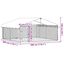 VidaXL Perrera Exterior Plateada para perros, , large indicador imagen numero 6