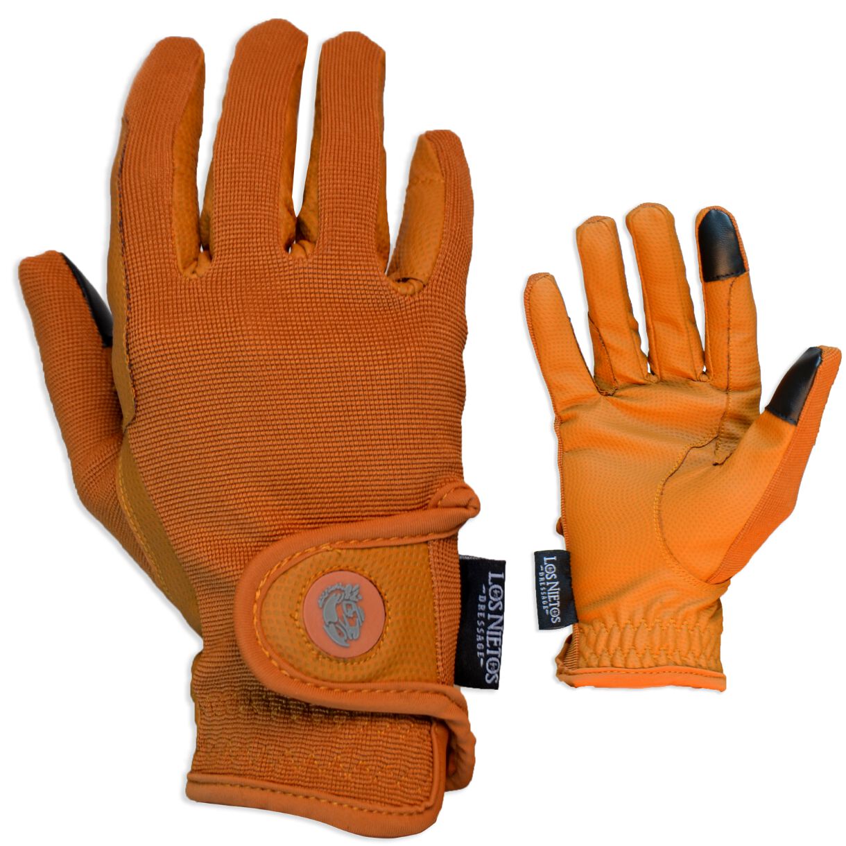 Guarnicioneria Los Nietos Guantes De Equitación Confort Color Camel Equipamiento Para El Caballo