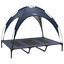 vidaXL Cama para Perros con Dosel Sofá Silla Tela Oxford y Acero Azul, , large indicador imagen numero 19