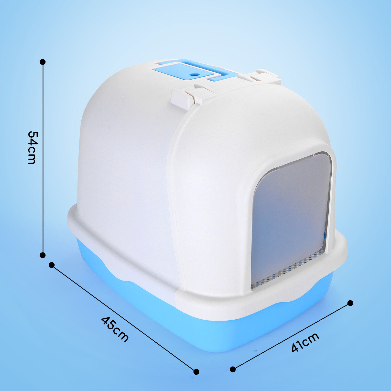 Nobleza Inodoro con abertura frontal y pala para gatos thumbnail