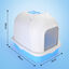Nobleza - Inodoro para Gatos con Abertura Frontal y Pala, Cajas de Arena para Gatos Cubierta Desmontable, Arenero para Gatos Grande., , large indicador imagen numero 2