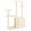 vidaXL Rascador para gatos con postes de sisal color crema 107,5 cm, , large indicador imagen numero 4