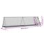vidaXL Conejera acero galvanizado plateado 200x105x91 cm, , large indicador imagen numero 10