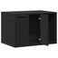 vidaXL Mueble arenero para gatos madera ingeniería negro, , large indicador imagen numero 9