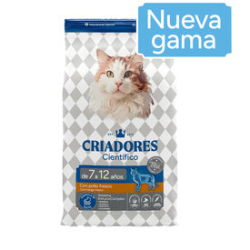 Criadores Cient&iacute;fico Mature +7 Pollo pienso para gatos