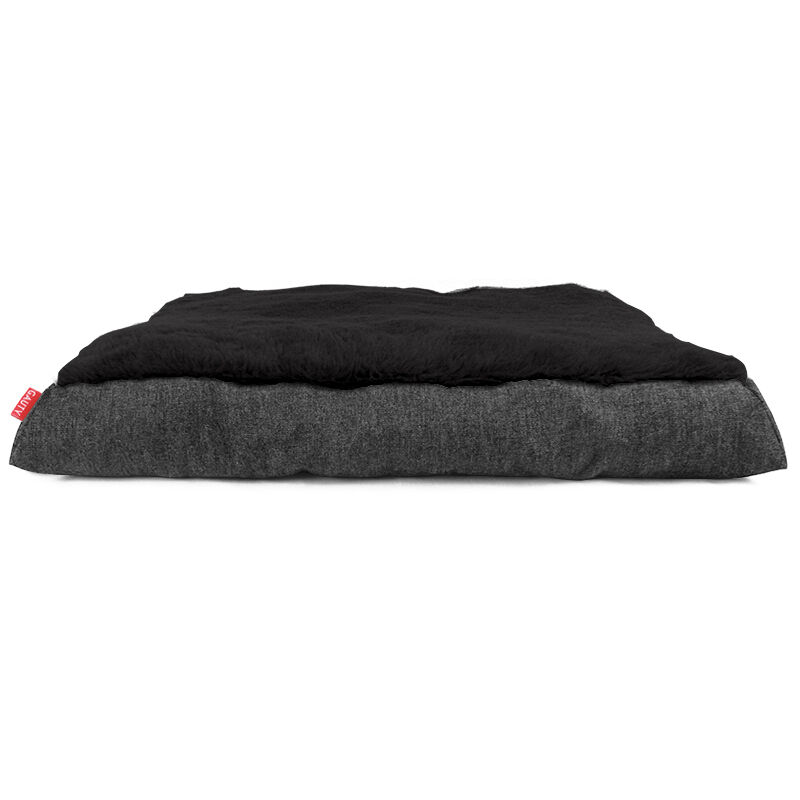 Gauty Cama para Perros y Gatos  Denim y pelo - Negro, , large Imagen numero 1