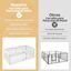 COSTWAY Corral de Mascotas de 6 Paneles, Valla Plegable de Plástico con Puerta de Cierre Seguro, Ideal para Perros Pequeños y Medianos, Interior y Exterior, Blanco, , large indicador imagen numero 3