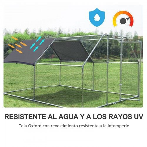 Gallinero de exterior para aves de corral color Plata, , large Imagen numero 4