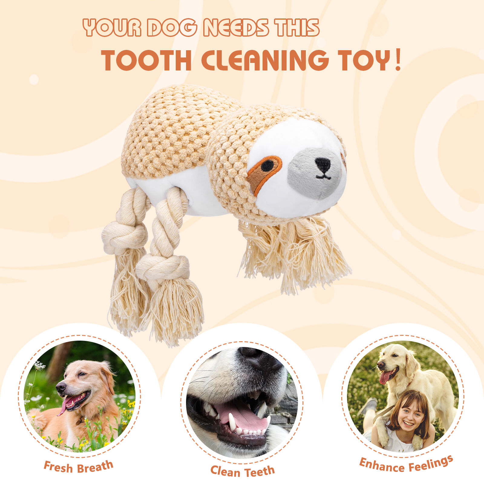 Nobleza Juguetes De Peluche Con Sonido para perros thumbnail