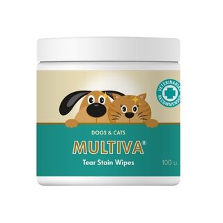 Vetnova MULTIVA Tear Stain Wipes limpiador de ojos para perros y gatos