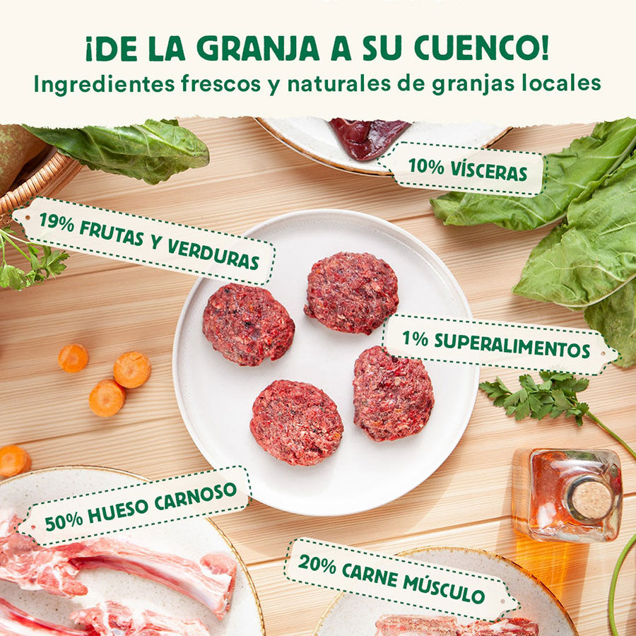 Pack de men&uacute; completo BARF para perros sabor Cordero, , large Imagen numero 3