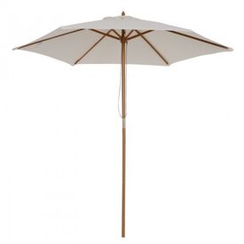 Sombrilla Outsunny para jardín color Crema