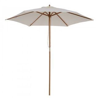 Sombrilla Outsunny para jardín color Crema