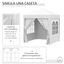 Outsunny Carpa Plegable Gazebo 2x2 m Cenador de Jardín con 4 Paredes Laterales Tela Oxford 2 Puertas 2 Ventanas y Bolsa de Transporte Impermeable para Exterior Terraza Camping Fiestas Blanco, , large indicador imagen numero 5