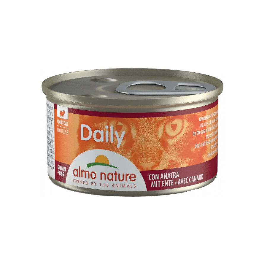 12 latas x 85 g Almo Nature Daily Menu Mousse de Pato lata para gatos  &iexcl;Pack ahorro!, , large Imagen numero 1