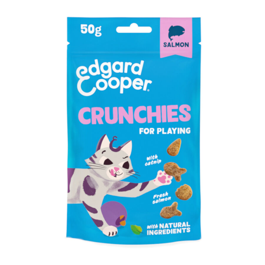 Edgard &amp; Cooper Galletas Crunchies Salmon para gatos thumbnail