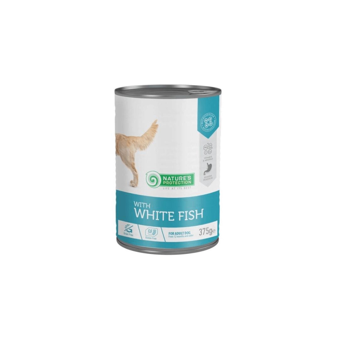 Nature&acute;s Protection Latas Sensible Digestion De Pescado Blanco Para Perros  6&times;375 Gr, , large Imagen numero 1