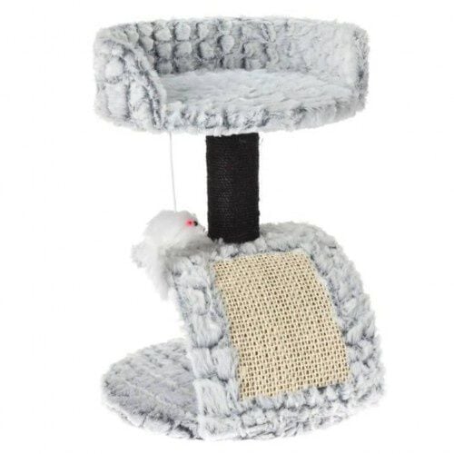 Pets collection poste rascador con soporte gris para gatos, , large Imagen numero 3