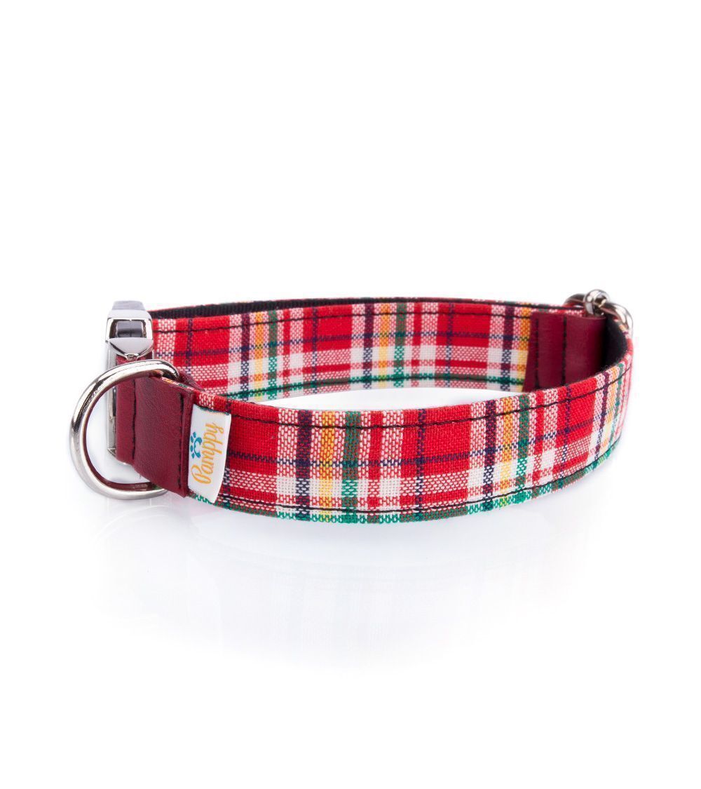 Collar Pamppy Funny Tart&aacute;n rojo para perros, , large Imagen numero 2