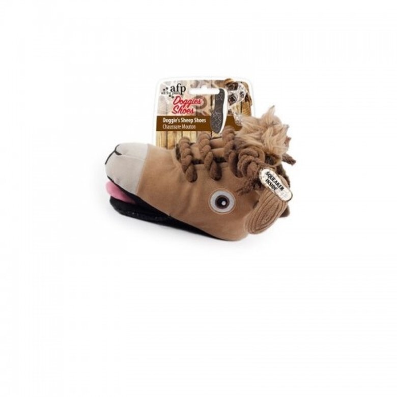 All for paws oveja doggy's zapatillas de peluche beige para perros, , large image number null