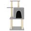 vidaXL Rascador para gatos con postes de sisal gris claro 97 cm, , large indicador imagen numero 2