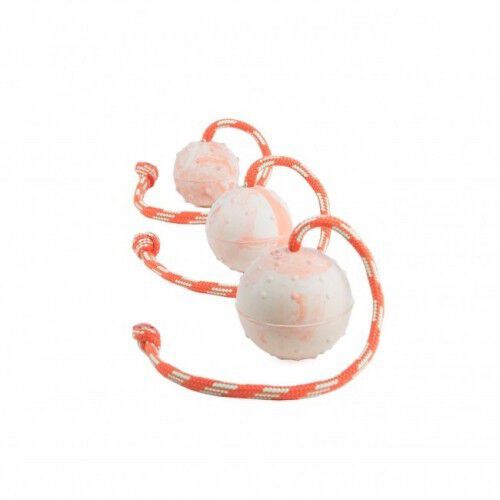 Pelota para perros con cuerda y sin asa color caucho, , large Imagen numero 3