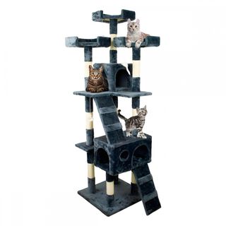 MOBICLINIC ÁRBOL RASCADOR TOM 4 ALTURAS GRIS PARA GATOS