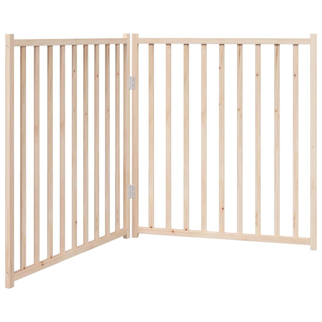 vidaXL Puerta para Perros Plegable Paneles Puerta Mascotas Madera de &Aacute;lamo, , large Imagen numero 6