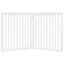 vidaXL Puerta para perros plegable 2 paneles madera álamo blanca 160cm, , large indicador imagen numero 4
