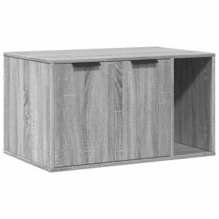 vidaXL Mueble arenero para gatos madera gris Sonoma