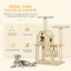 PawHut Árbol Rascador para Gatos de Madera Altura 125 cm Torre para Gatos con Camas Cojín Lavable Cueva Rodillo Postes de Sisal y Rampa 70x50x125 cm Natural, , large indicador imagen numero 4