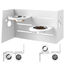 PawHut Comedero Perros Elevado Blanco, , large indicador imagen numero 1