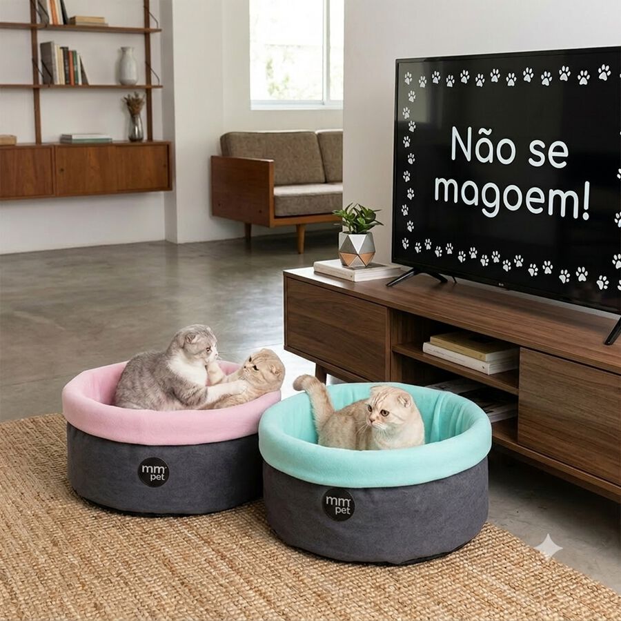 CAMA REDONDA ALTA GATO O PERRO BALU MMPET PREMIUM, , large Imagen numero 2