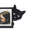 Balvi Marco Hidden Cat Color Negro Diseño en forma de gato, para los amantes de los animales Metal 15x10 cm, , large indicador imagen numero 3