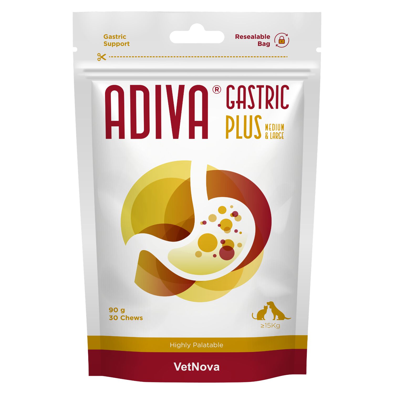 ADIVA&reg; Gastric Plus Medium & Large 30 chews, , large Imagen numero 2
