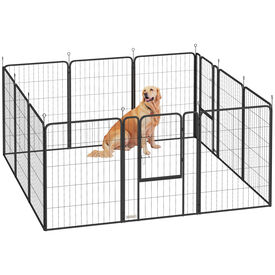 PawHut Parque para Perros Negro