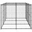 Vidaxl perrera con puertas de bisagra negro para perros, , large indicador imagen numero 14