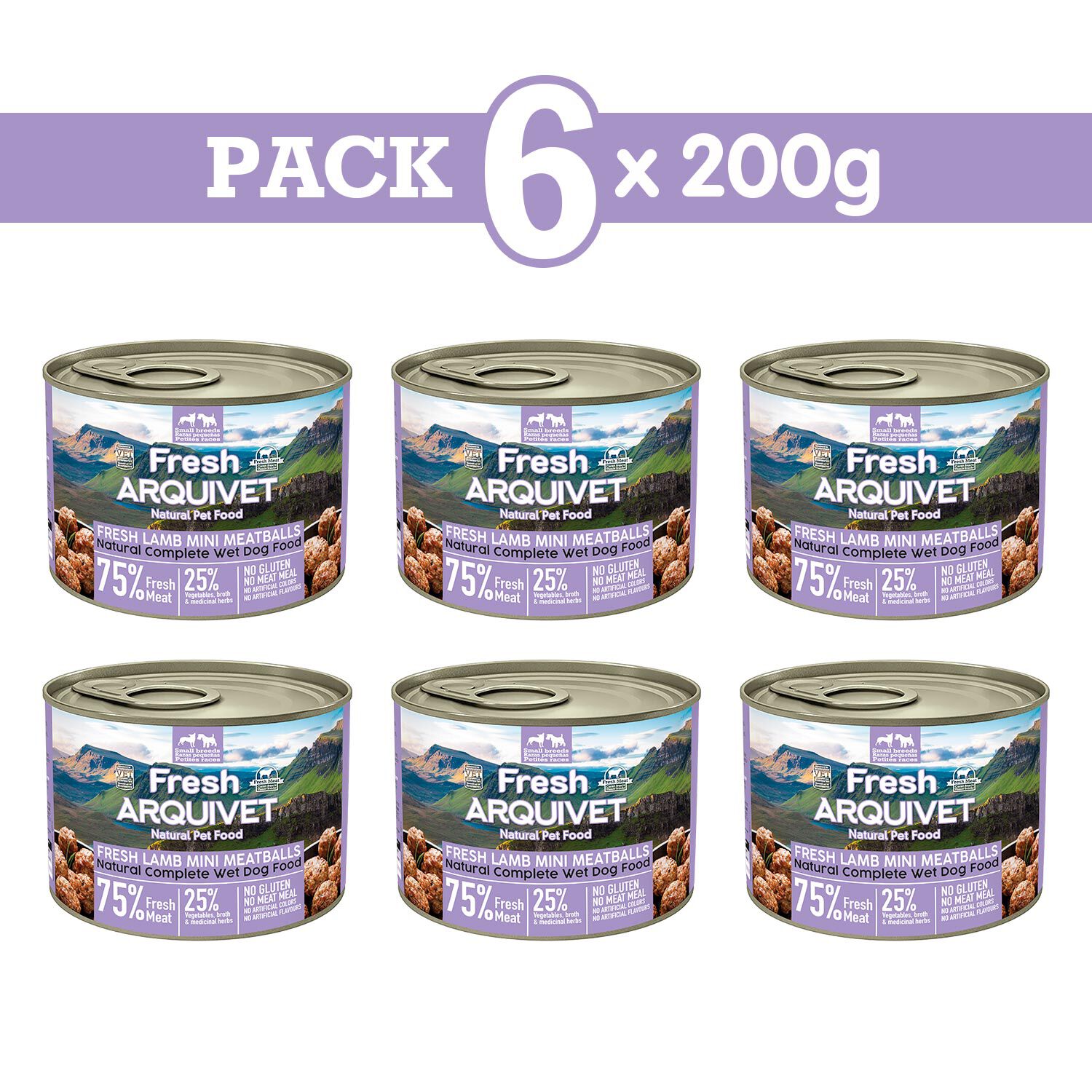 PACK 6 unidades Arquivet&nbsp; Fresh MINI Lamb Meatballs 200gr, , large Imagen numero 2