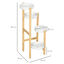 Outsunny Soporte para Plantas Natural y Blanco, , large indicador imagen numero 3