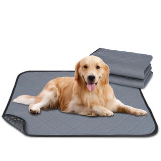 Nobleza 2 Piezas Lavable Almohadillas de Entrenamiento para Perros, Empapadores para Perros, Entrenamiento Almohadilla para Mascota, Reutilizable Absorbente Antideslizante Pet Pee Pad, 90 x 80 cm
