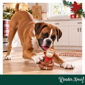 Wonder Christmas Mono L&aacute;tex Juguete para perros