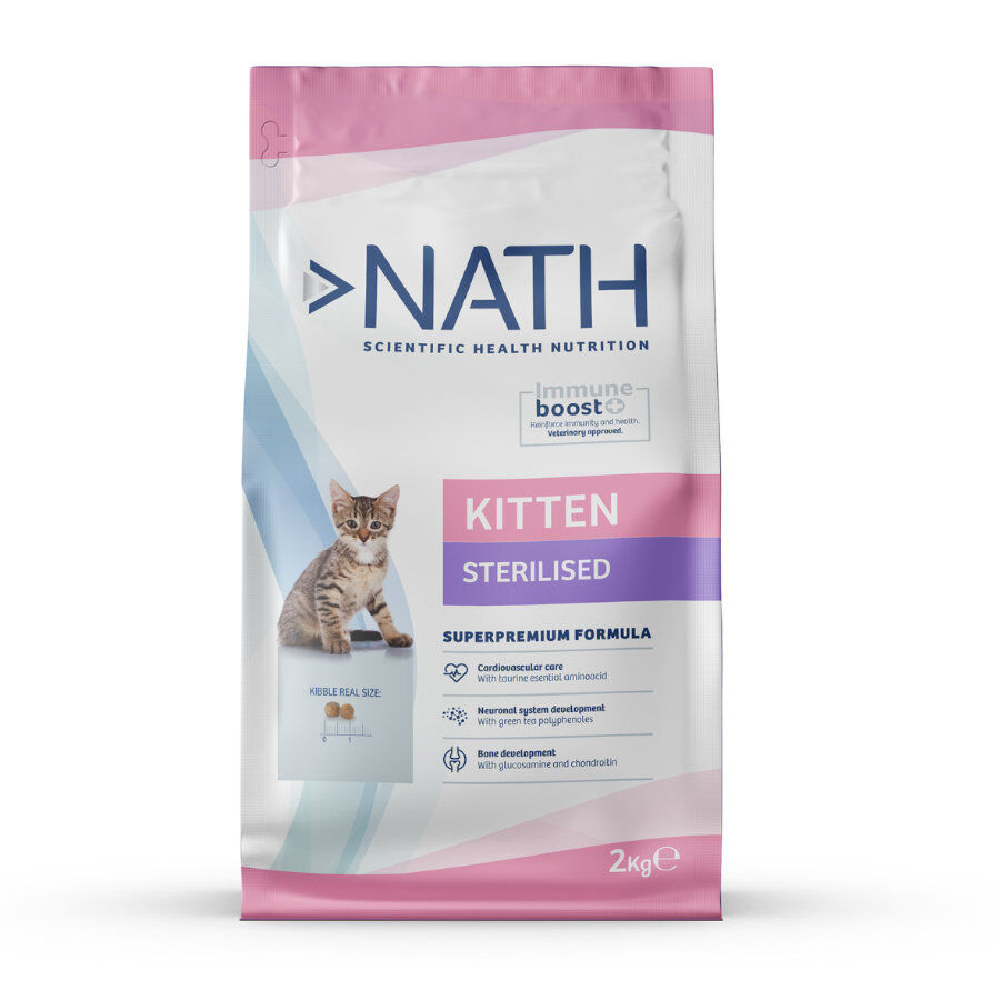 Nath Kitten Sterilized Pollo y Arroz pienso para gatitos